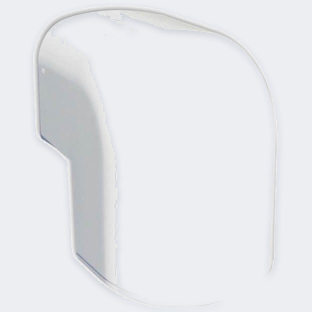 Außenbogen 90° 74×55 mm – Weiß