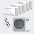 Aux 5-fach-Multisplit C-Serie Deluxe M5-42LCLH – 12,0 kW / 42.000 BTU – 5 Innengeräte 3× 2,5 + 2× 3,5 kW – A++ – mit WLAN