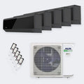 Aux 5-fach-Multisplit C-Serie Onyx Black M5-42LCLH – 12,0 kW / 42.000 BTU – 5 Innengeräte 3× 2,5 + 2× 3,5 kW – A++ – mit WLAN