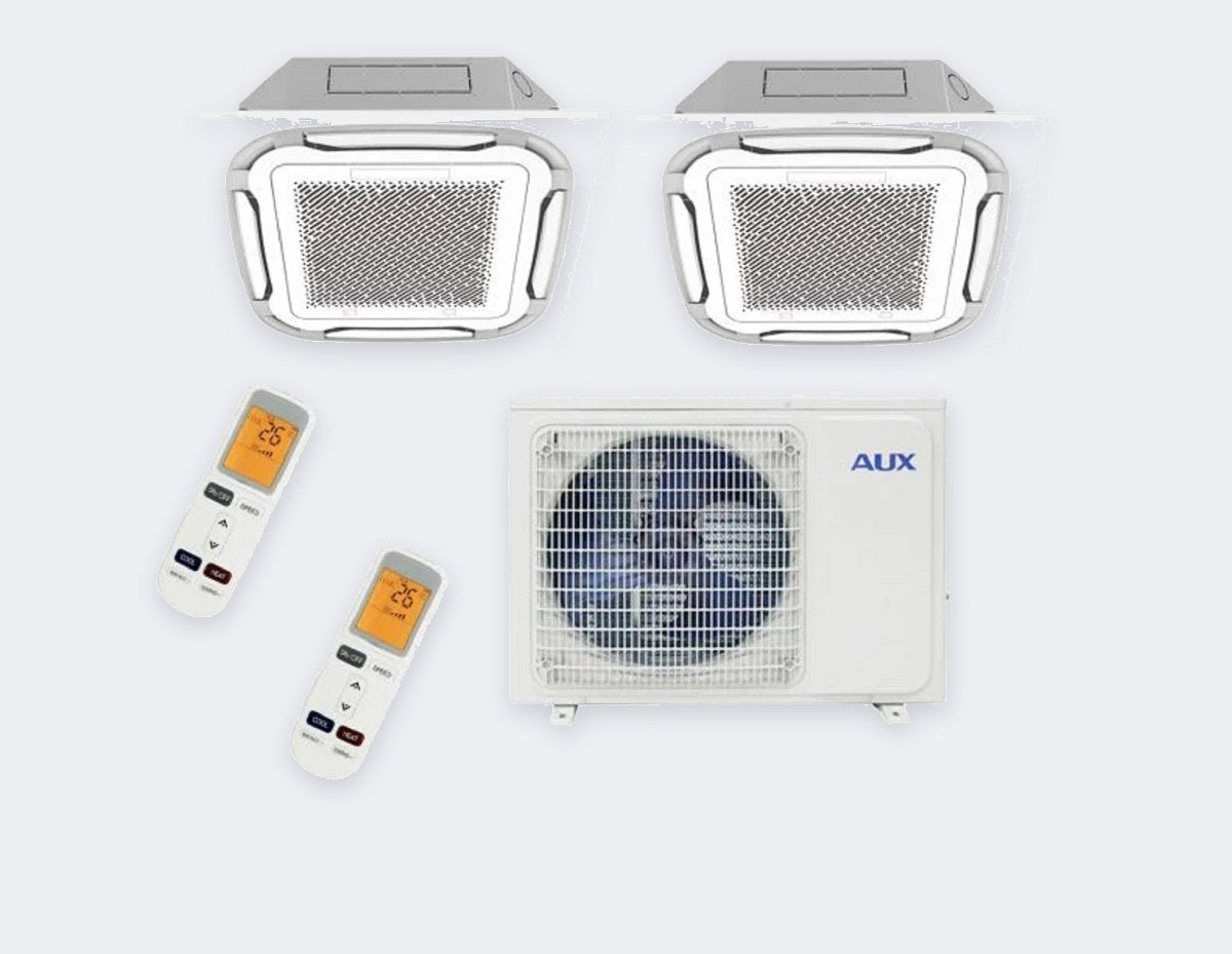 Aux Duo-Split M3-21LCLH – 6,0 kW / 21.000 BTU – 2× Deckenkassette 3,5 kW – A++ – R32