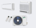 Aux Duo-Split M3-21LCLH – 6,0 kW / 21.000 BTU – Bodenkonsole 3,5 kW + Wandgerät 3,5 kW – mit WLAN