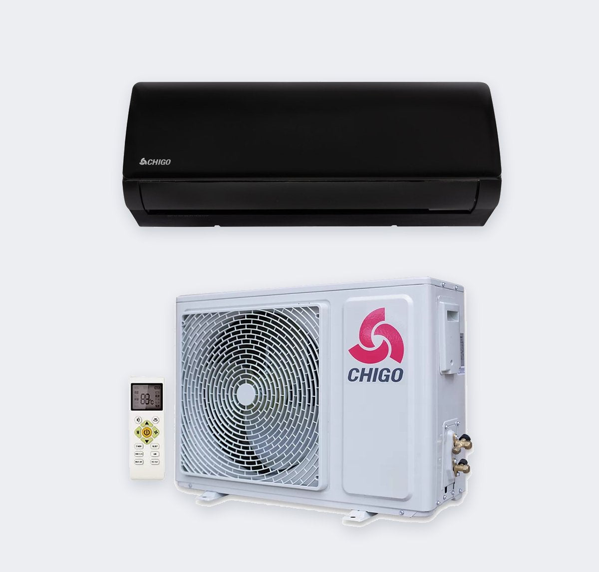 Chigo Boston Mattschwarz – 3,5 kW / 12.000 BTU – mit WLAN