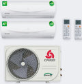 Chigo Duo-Split – 5,0 kW / 18.000 BTU – Innengeräte 2,5 + 3,5 kW – mit WLAN