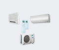 Daikin Duo-Split Perfera 2MXM68 – 6,8 kW / 23.000 BTU – Bodenkonsole 3,5 kW + Wandgerät 3,5 kW – A+++ – mit WLAN