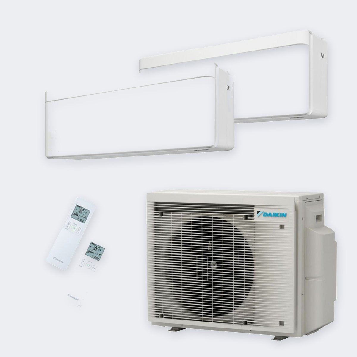 Daikin Duo-Split Stylish 2MXM40 – 4,0 kW / 14.000 BTU – 2× 2,5 kW Innengeräte weiß (FTXA25AW) – A+++ – mit WLAN