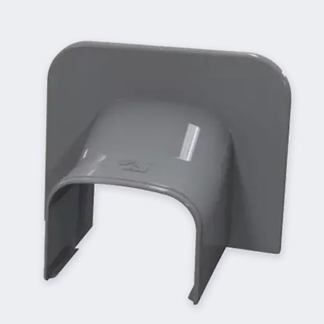 Decken-/Wand-Endstück 74×55 mm – Grau (RAL 7016)