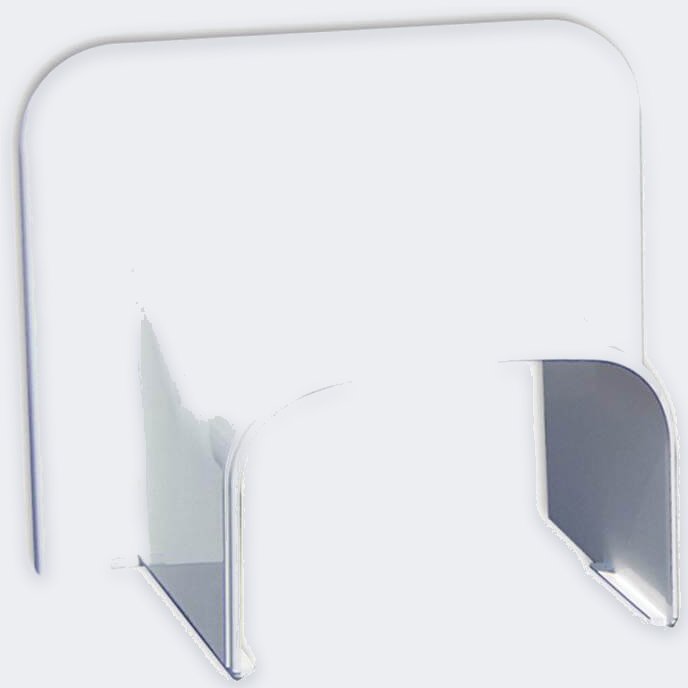 Decken-/Wand-Endstück 74×55 mm – Weiß
