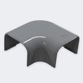 Flachbogen 90° 74×55 mm – Grau