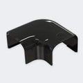 Flachbogen 90° 75×55 mm – Schwarz