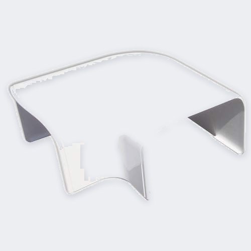 Flachbogen 90° groß 100×66 mm – Weiß