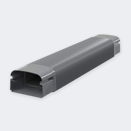 Flexibles Verbindungsstück 74×55 mm – Grau