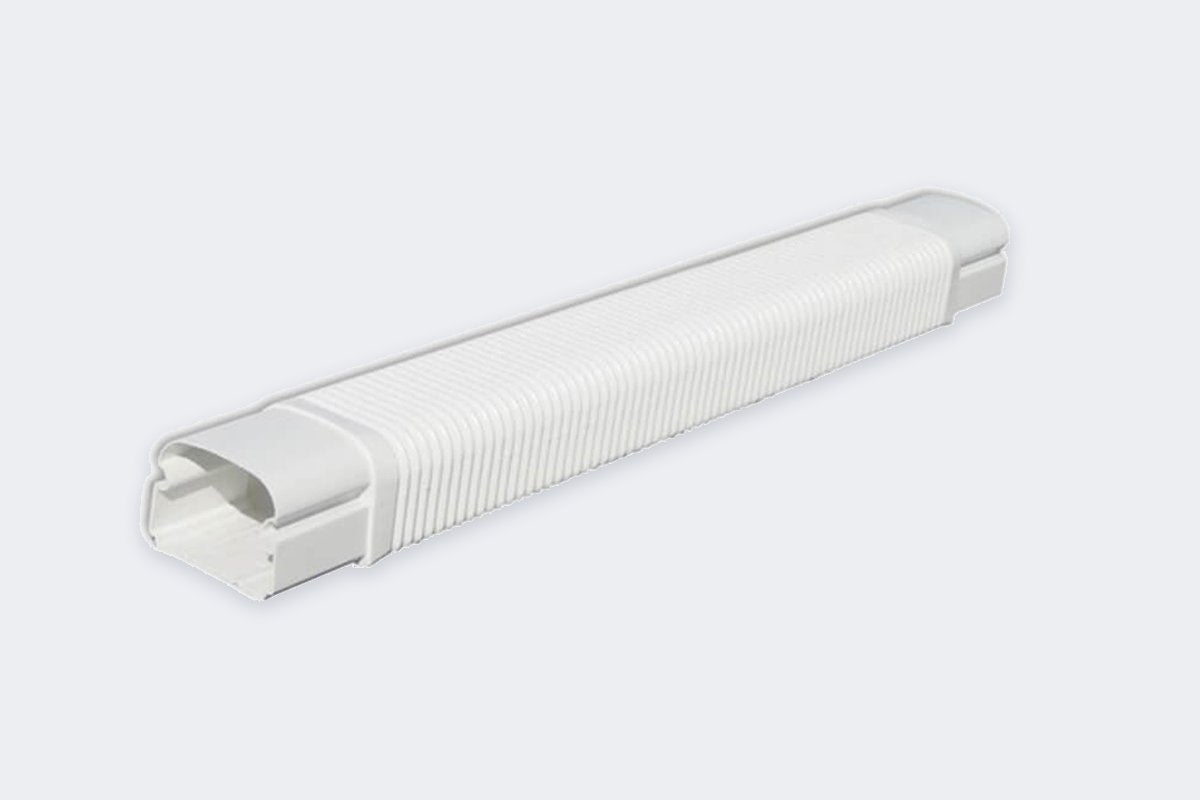 Flexibles Verbindungsstück 74×55 mm – Weiß