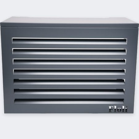 Floli Aluminium Außengerät-Verkleidung Premium – Grau – Medium