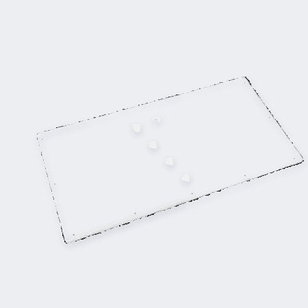 Floli Aluminium-Cover-Bodenplatte weiß – Medium