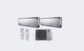Gree Duo-Split U-Crown Silber – 5,0 kW / 18.000 BTU – 2× 3,5 kW Innengeräte – mit WLAN