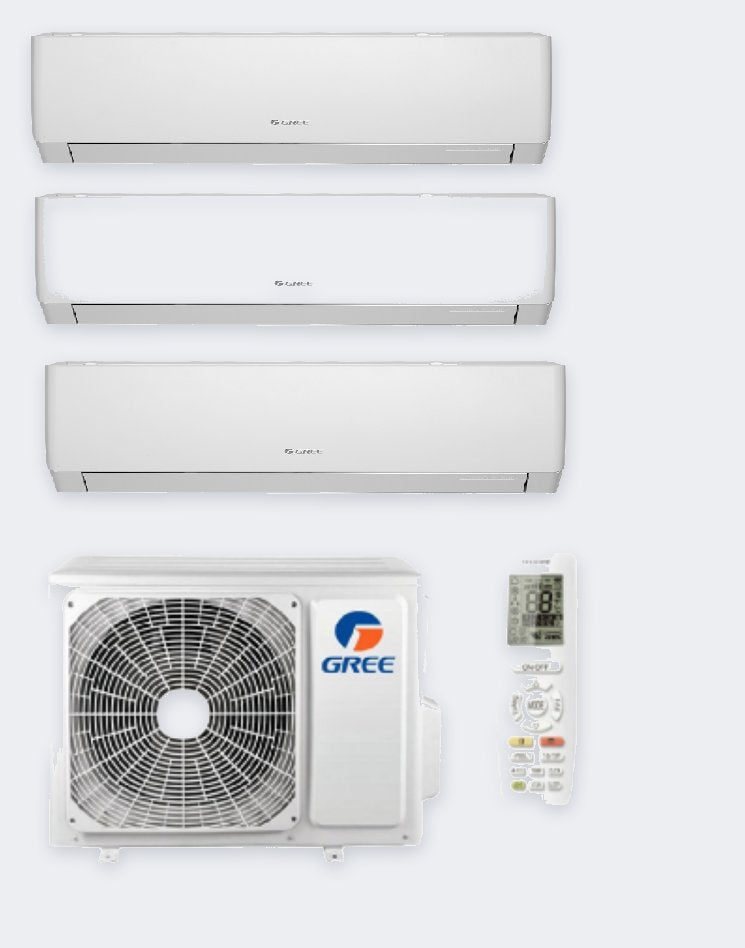Gree Triple-Split Cosmo – 7,0 kW / 24.000 BTU – 3× 2,5 kW Innengeräte – A++ – mit WLAN