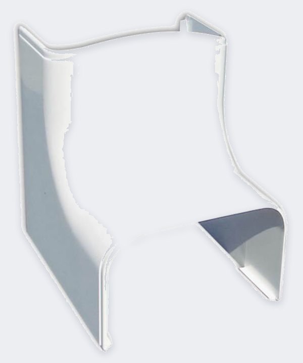 Innenbogen 90° 74×55 mm – Weiß