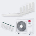 LG 5-fach-Multisplit MU5R30 – 8,8 kW / 30.000 BTU – 5 Innengeräte 3× 2,5 + 2× 3,5 kW – mit WLAN
