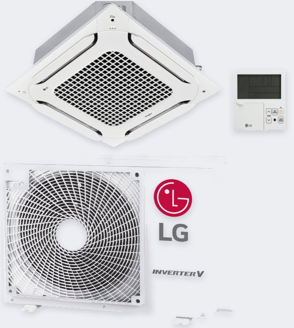 LG Deckenkassette CT24F – 7,0 kW / 24.000 BTU – A++ – R32 (Komplettset)