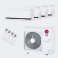 LG Quattro-Split Dualcool MU4R25 – 7,0 kW / 24.000 BTU – Innengeräte 3× 2,5 (H09S1DA) + 3,5 kW (H12S1DA) – A++ – mit WLAN