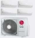 LG Quattro-Split MU4R25 – 7,0 kW / 24.000 BTU – Innengeräte 3× 2,5 + 3,5 kW – A++ – mit WLAN