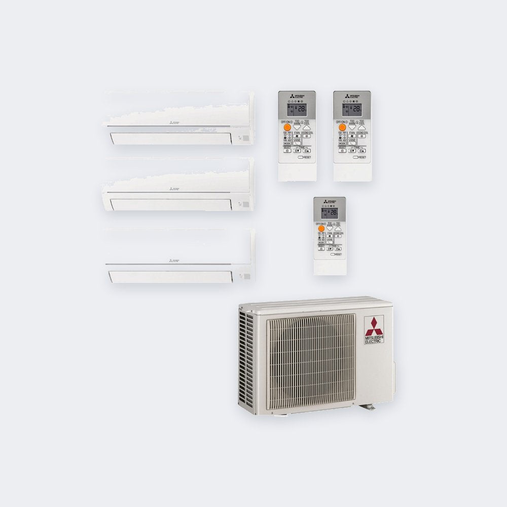 Mitsubishi Electric Triple-Split MXZ-3HA50VF – 5,0 kW / 18.000 BTU – Innengeräte 2× 2,5 + 3,5 kW – A++