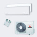 Mitsubishi Heavy Industries Duo-Split SCM71ZS-W – 7,1 kW / 24.000 BTU – Innengeräte 3,5 (SRK35ZS-WF) + 5,0 kW (SRK50ZS-WF) – A++ – mit WLAN