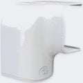 Rechtsbogen vertikal/horizontal 74×55 mm – Weiß