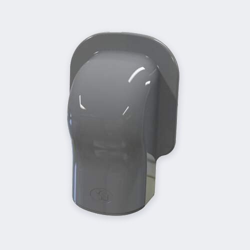 Wand-Abdeckkappe 74×55 mm – Grau